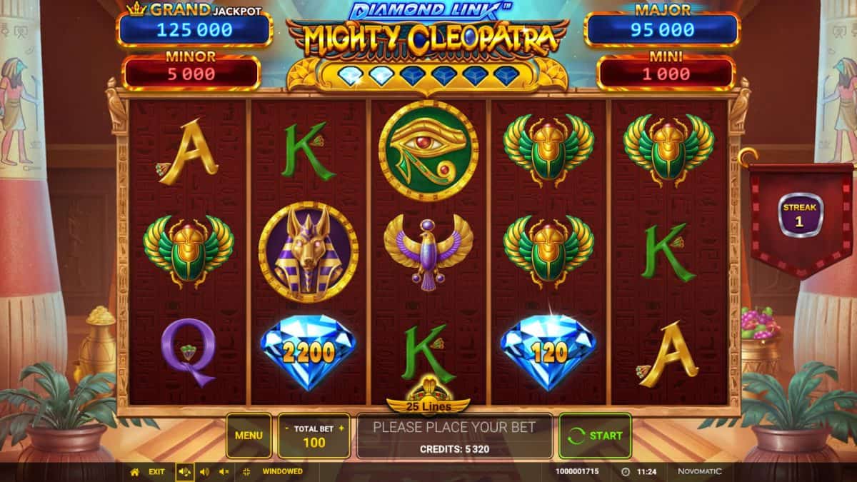 Diamond Link Mighty Cleopatra — Greentube